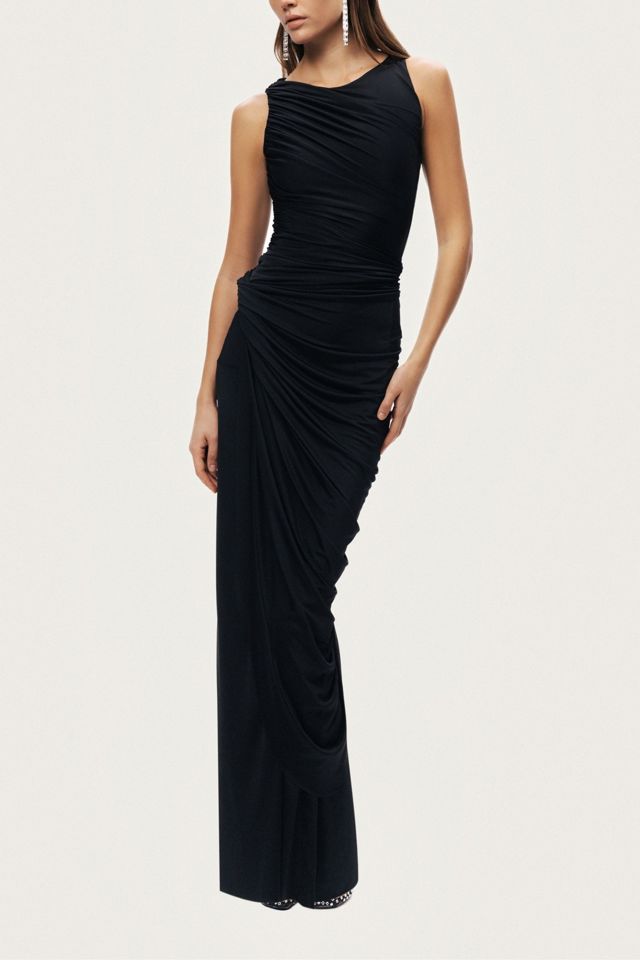 Nocturne Draped Sleeveless Maxi Dress #3