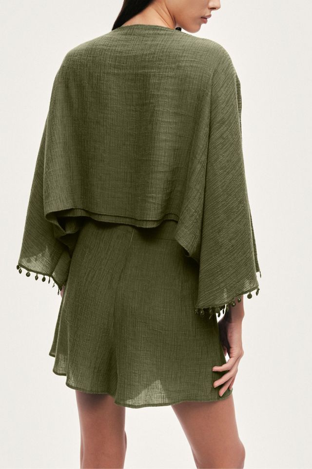 Nocturne Cropped Boat-Neck Blouse #4