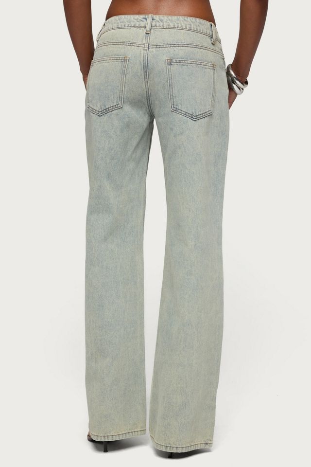 Edikted Tall Magda Acid Wash Low Rise Baggy Jean #4