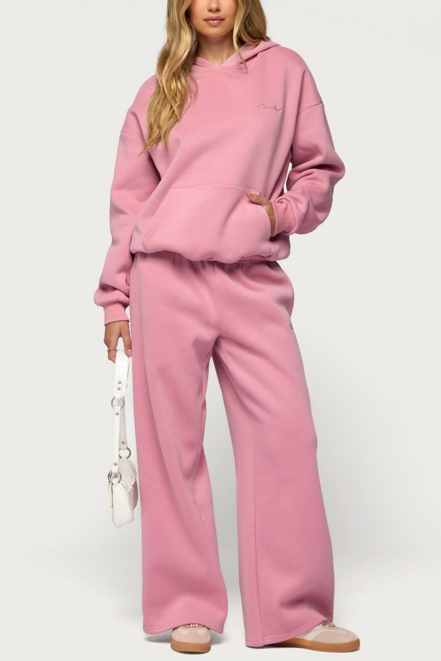 Edikted Basic Girl Wide Leg Edikted Sweatpants #1