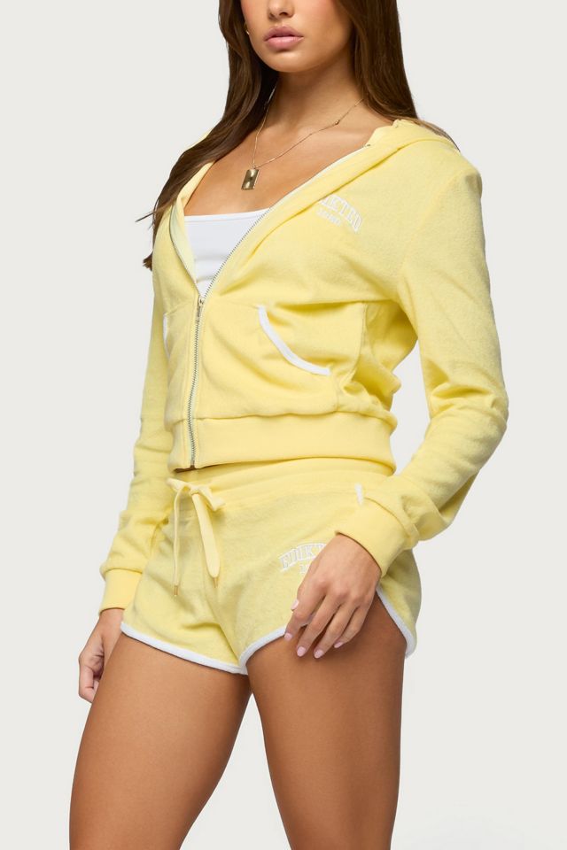 Edikted Madilyn Terry Cloth Shorts #1