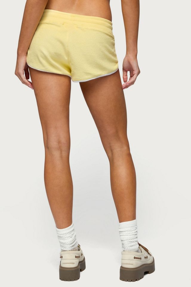 Edikted Madilyn Terry Cloth Shorts #3