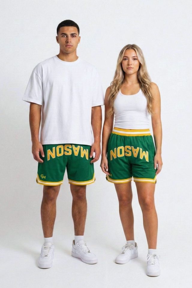 Upside George Mason Patriots Varsity Mesh Shorts #1