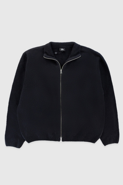 Stussy Brushed Mock Full Zip Sweater | Urban Outfitters