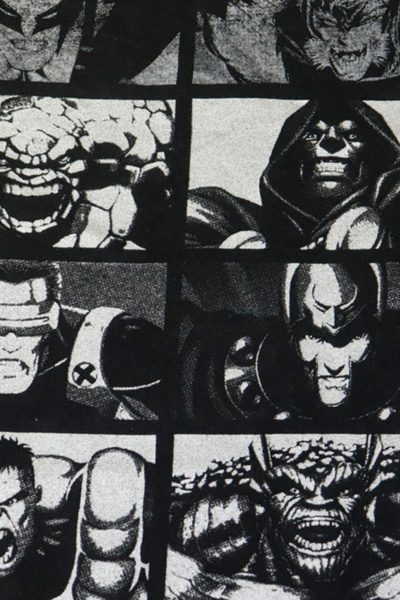 Vintage Marvel Mad Engine Comic Characters Graphic T-Shirt