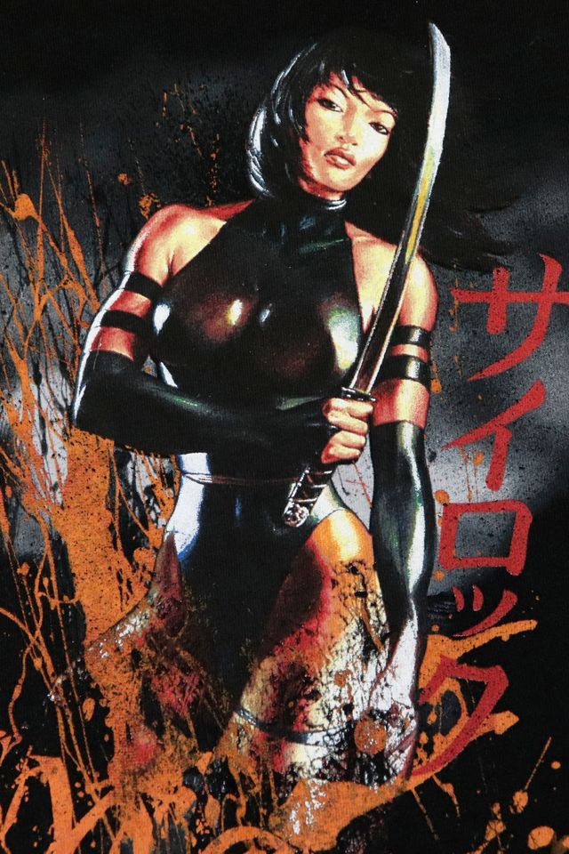 Vintage 2007 Marvel Mad Engine Psylocke Graphic T-Shirt 001 #3