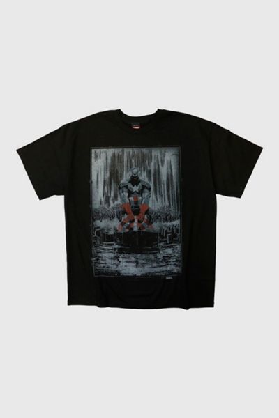 Vintage 2012 Marvel Mad Engine Captain America Graphic T-Shirt 001