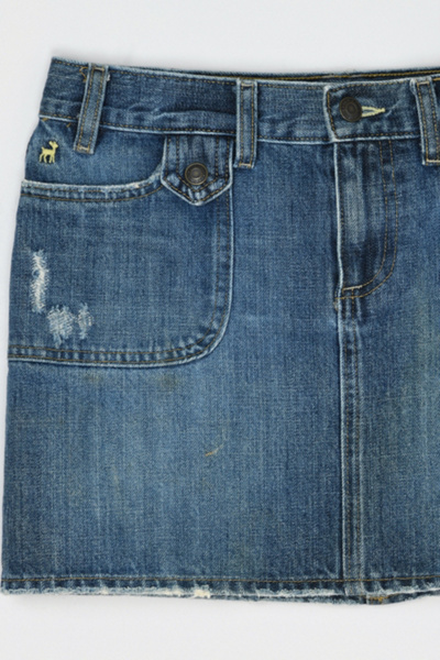 Vintage Y2k Classic Wash Denim Mini Skirt