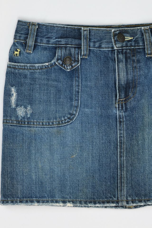 Vintage Y2k Classic Wash Denim Mini Skirt #1