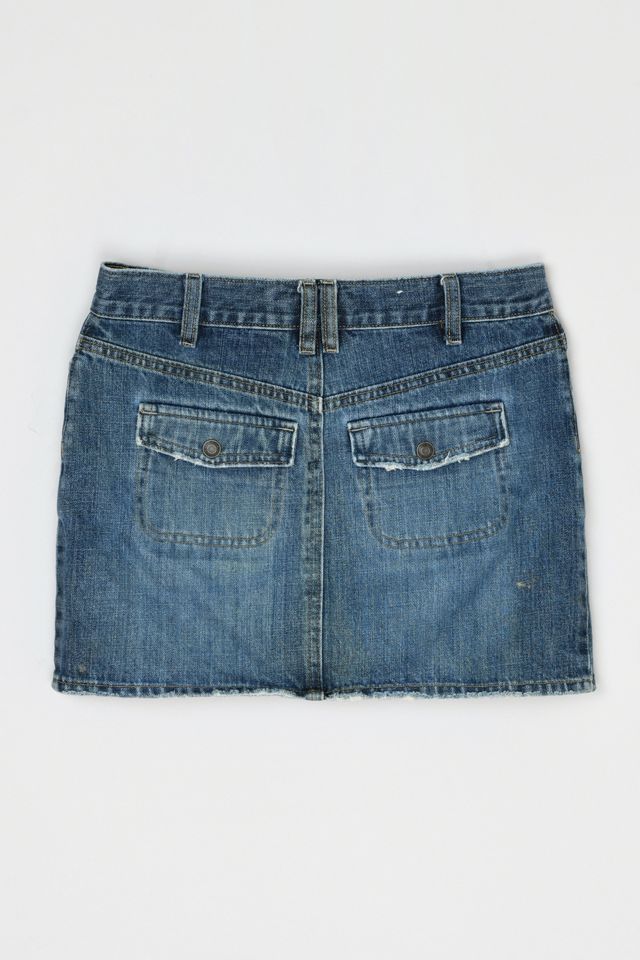 Vintage Y2k Classic Wash Denim Mini Skirt #2