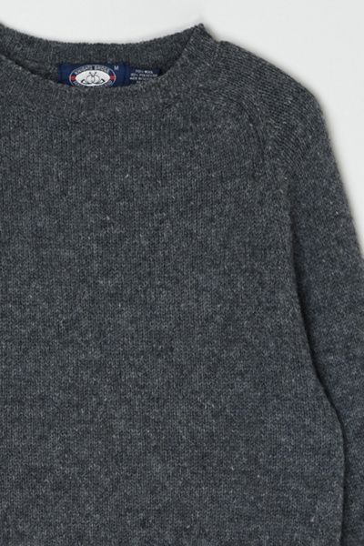 Vintage 90s Dark Grey Raglan Knit Sweater