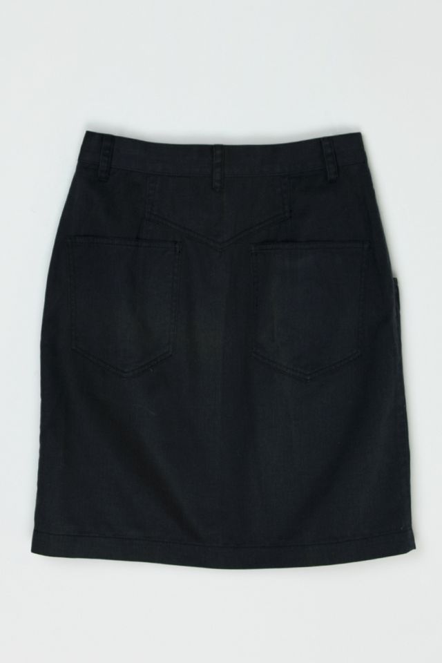 Vintage Y2k Esprit Black Twill Mini Skirt #2
