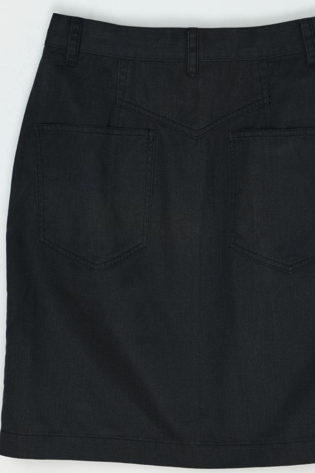 Vintage Y2k Esprit Black Twill Mini Skirt #3