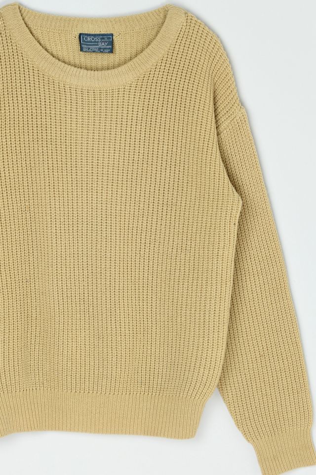 Vintage 70s Tan Knit Sweater #1