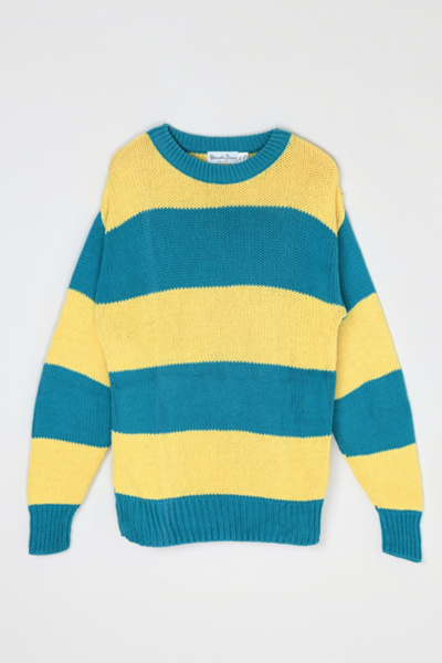 Vintage 90s Striped Knit Sweater | Urban Outfitters