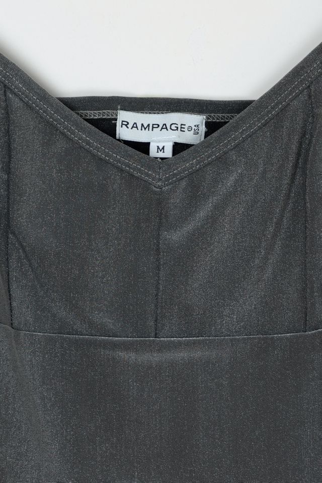 Vintage Y2k Dark Grey Metallic Top #3