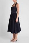 elegant black knee length dress Elegant laceable Halter Neckline Knee Length Chiffon Dresses Asymmetri