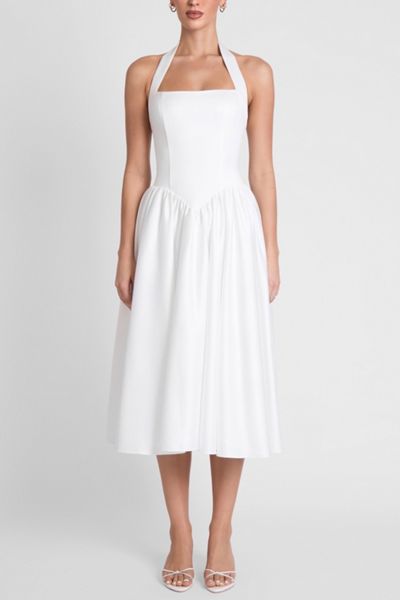 White Midi Dresses | Urban Outfitters