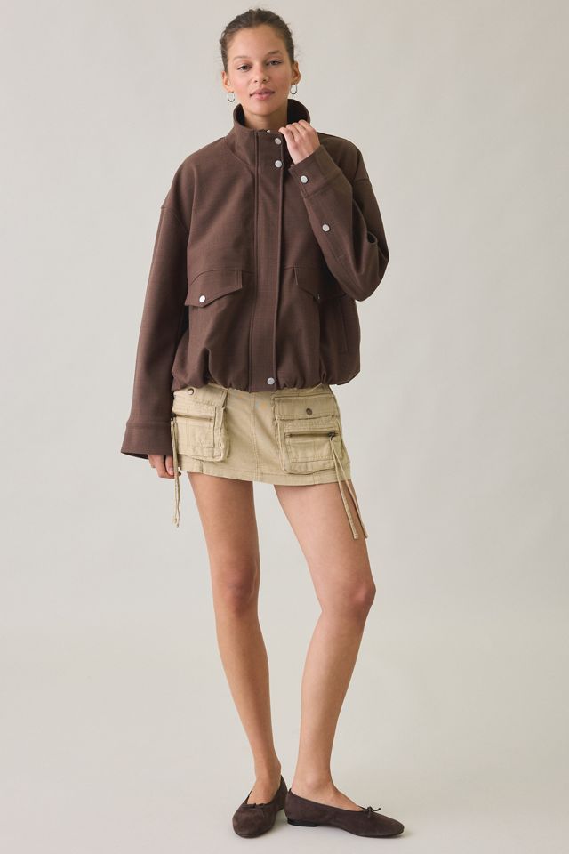 UO Harper Funnel Neck Bomber Jacket #3