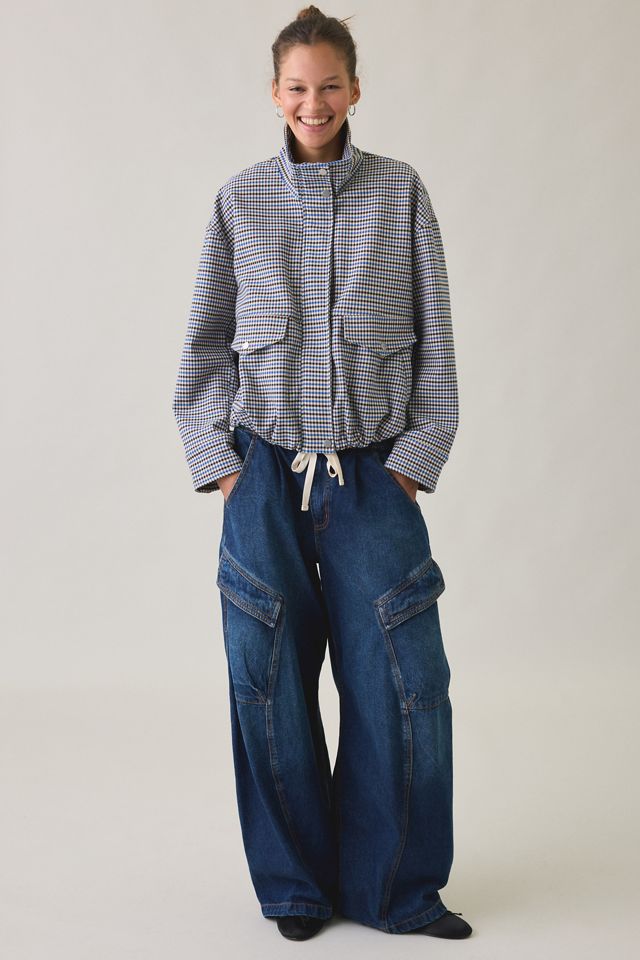 UO Harper Funnel Neck Bomber Jacket #4