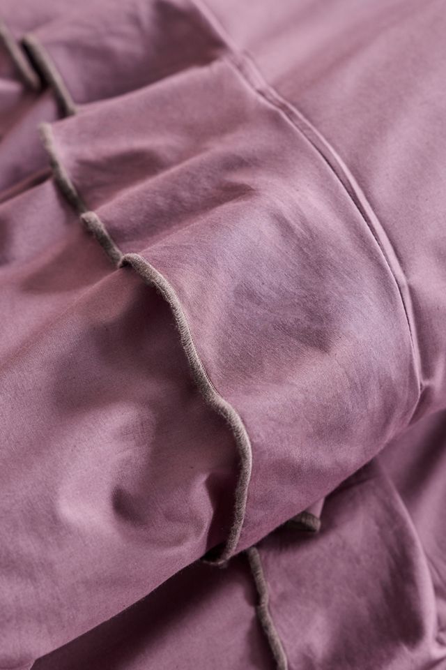 Sculpted Ruffle Cotton Duvet Cover #3