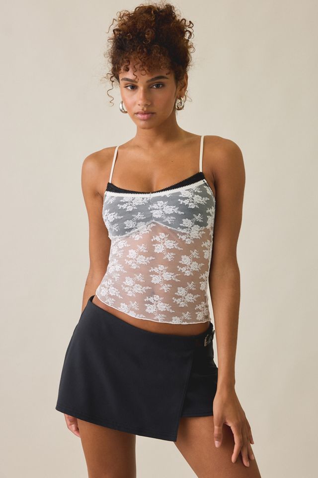 Out From Under Zola Sheer Lace Layered Cami #2