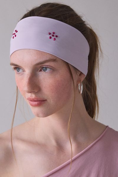 Pixel Petal Soft-Knit Wide Headband