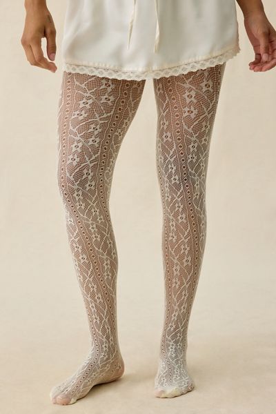 Ivy Semi-Sheer Interlace Tights