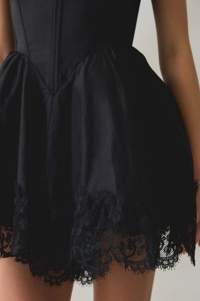 Bardot Ashta Lace Trim Corset Mini Dress #4