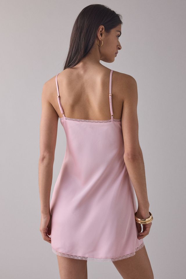 Mini-robe en crêpe LoveShackFancy Mirelis avec détail de nœud en dentelle #3