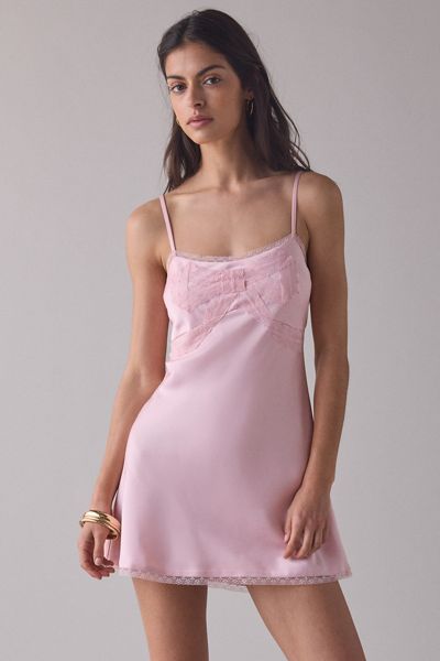 For Love & Lemons Claudia Rose Lace Strapless Mini Dress | Urban Outfitters