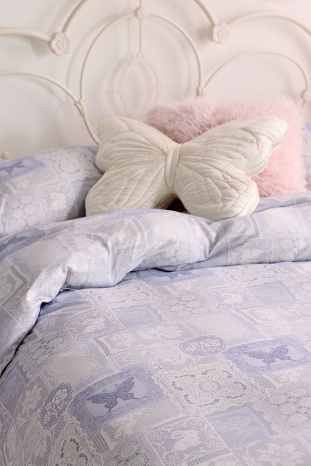 Dottie Lace Printed Soft Tee Jersey Duvet Cover #2