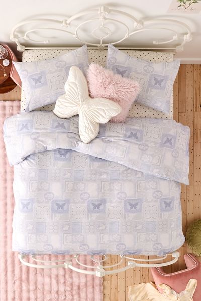 Dottie Lace Printed Soft Tee Jersey Duvet Cover