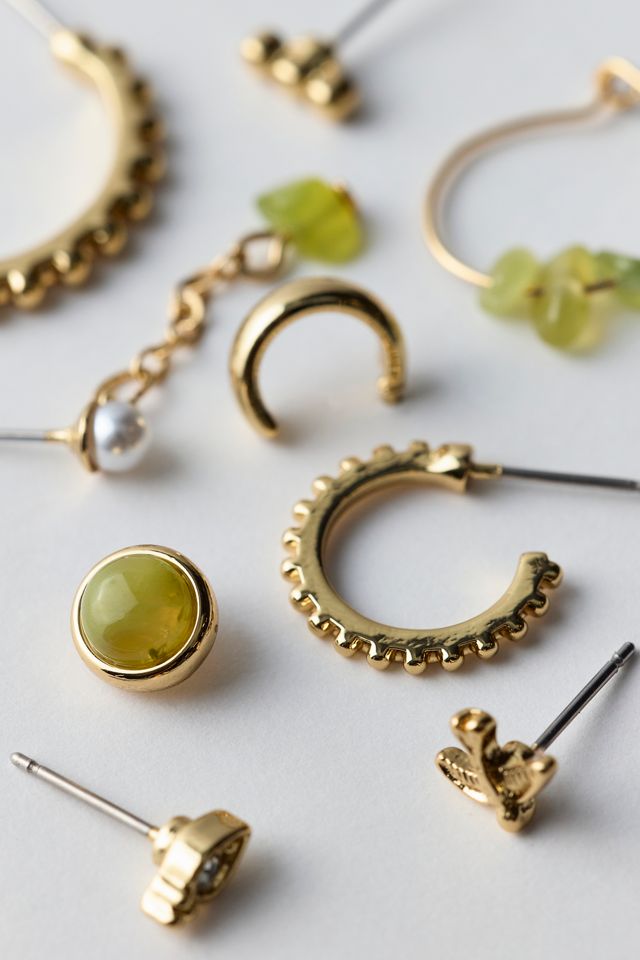 Sassafras Post And Hoop Multi Earrings Set #1