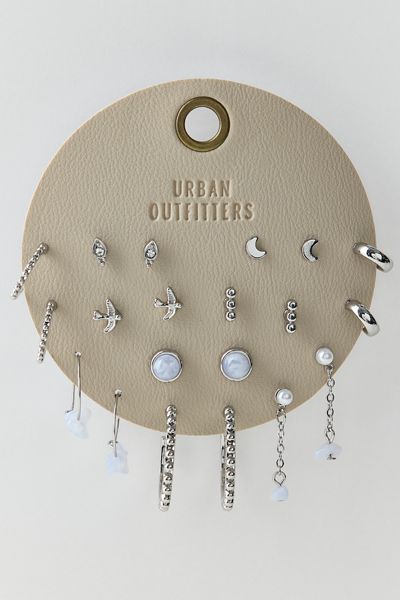Ensemble de boucles d'oreilles multiples à tige et anneau Sassafras