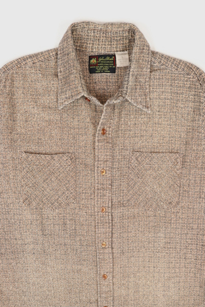 Vintage Pattern Button-Down Shirt