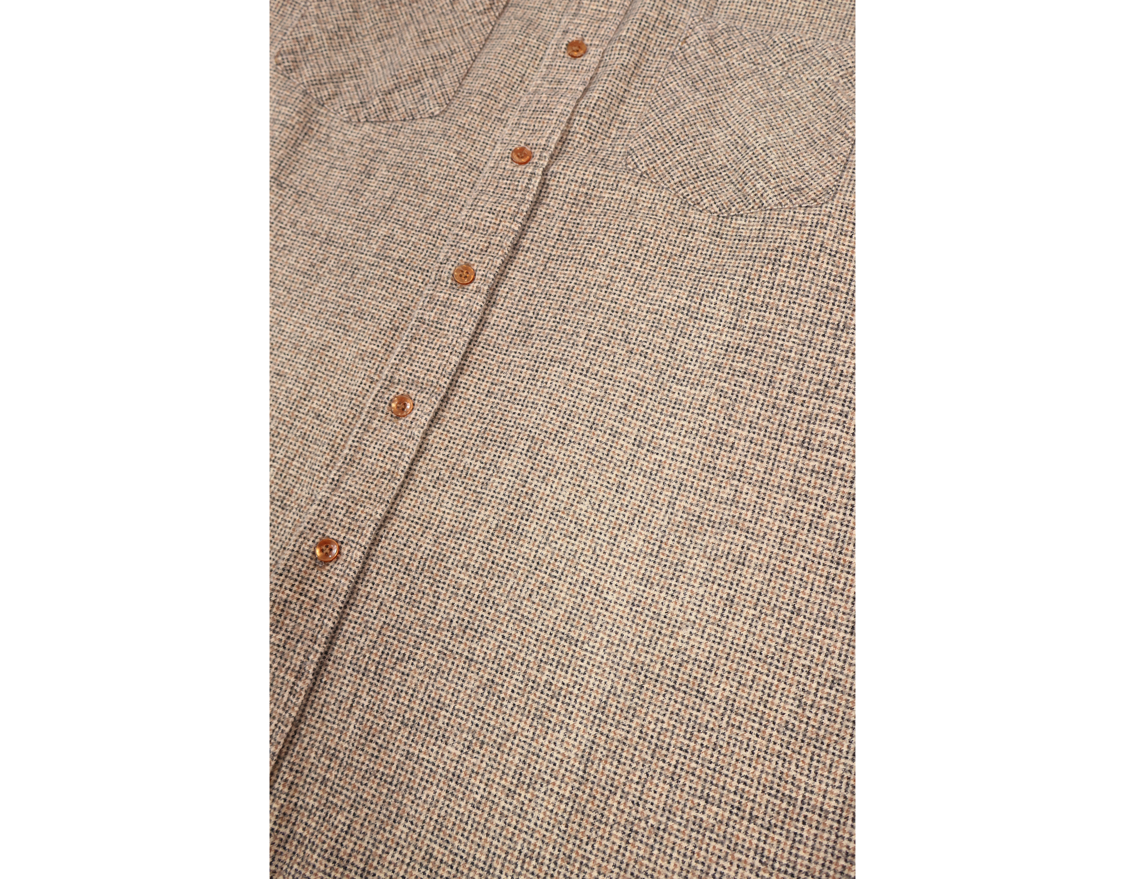 Vintage Pattern Button-Down Shirt