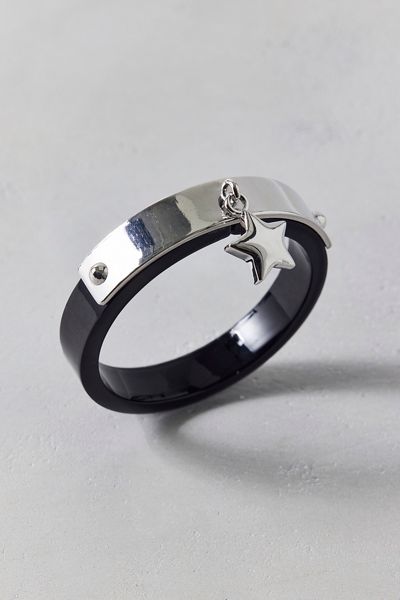 Star Charm Leather Bracelet