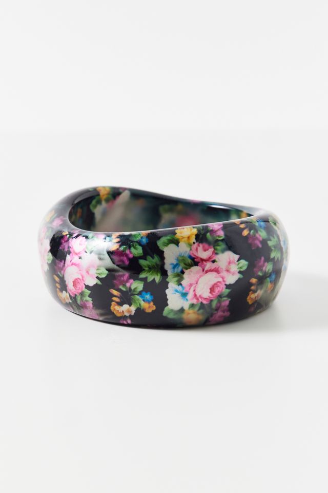 Chunky Printed Bangle Bracelet #1