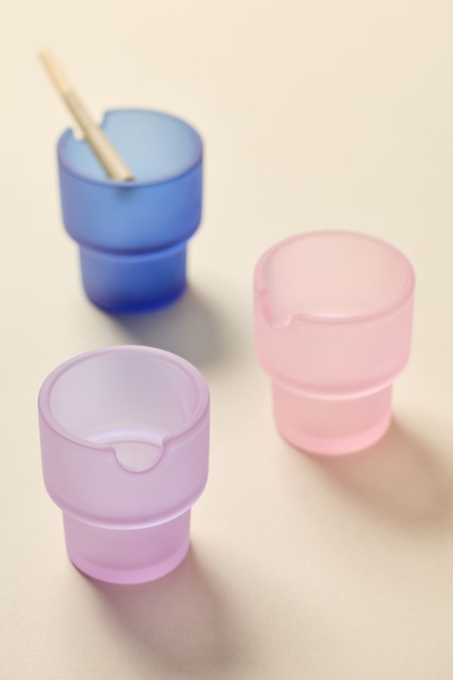 NWTN Home Tinted Glass Flower Pot Ashtray Set #2