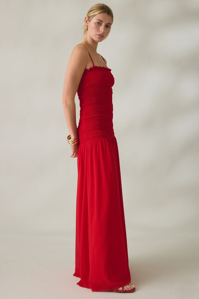 Robe longue Lulus Banks à taille basse froncée #2