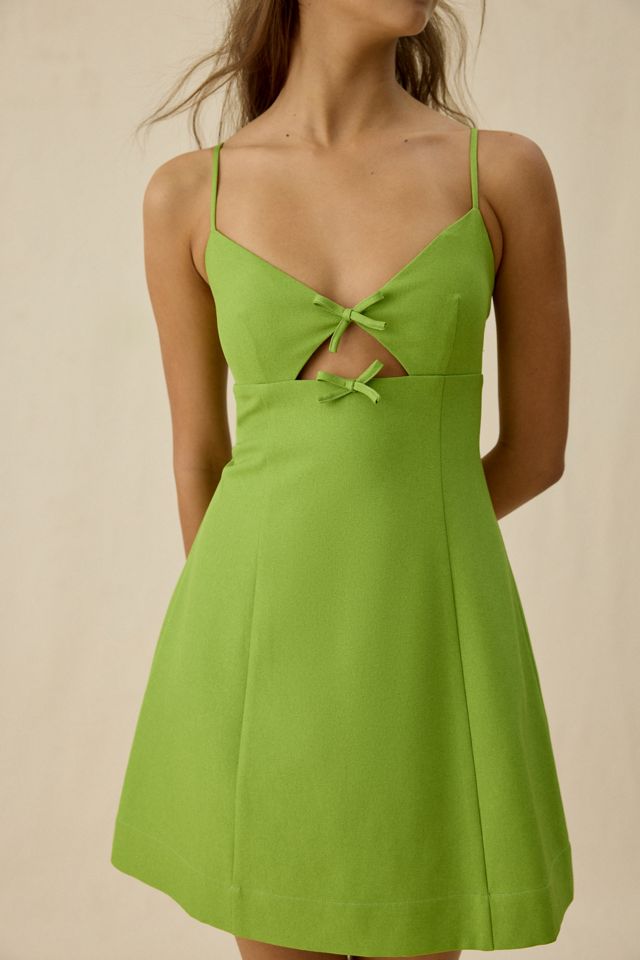 Lulus Lennox Bow Detail Fit-And-Flare Mini Dress #1