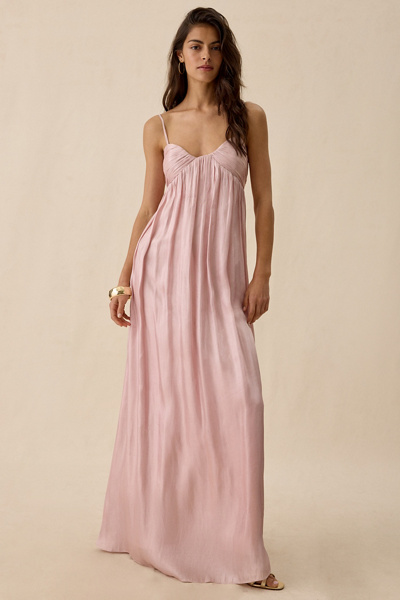 maxi maternity bodycon dress Pinkblush Light Blue V-Neck Long Sleeve Fitted Maternity Maxi Dress
