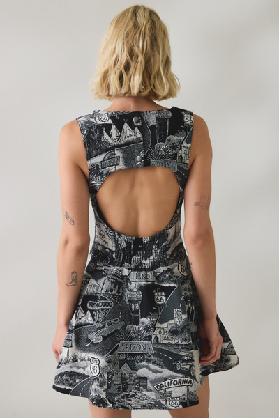 Jacquie The Label Vanessa Drop Waist Mini Dress