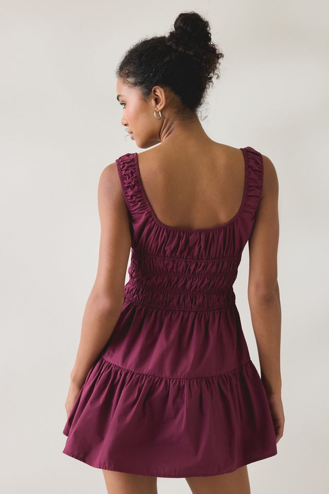 NIA Salt Scoop Neck Smocked Mini Dress #3