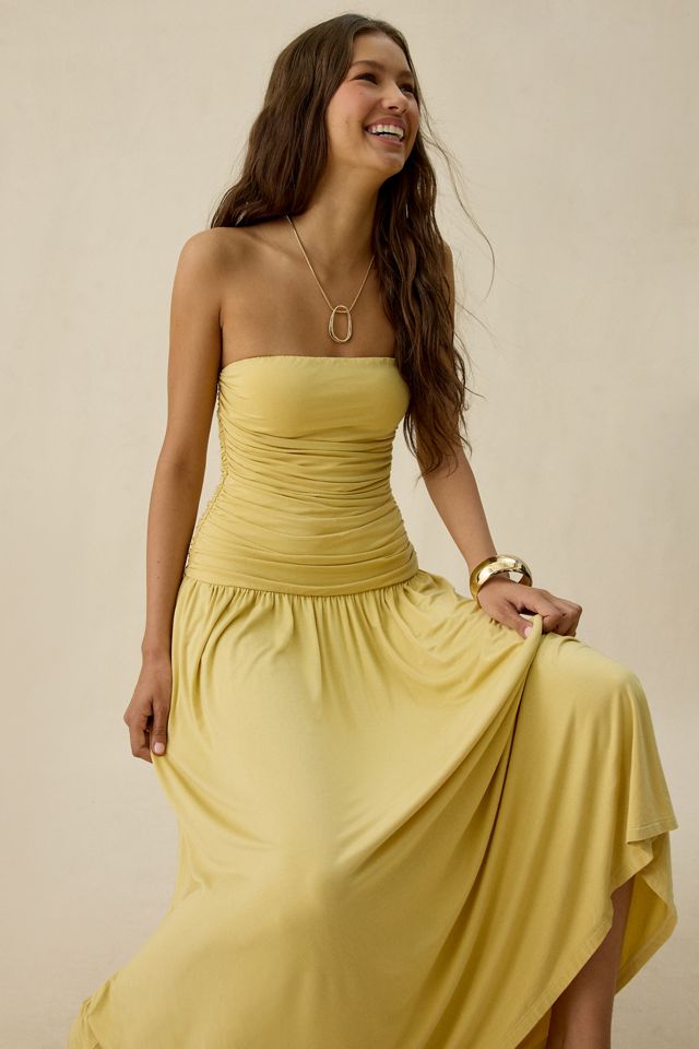 NIA Santal Drop Waist Strapless Maxi Dress #2