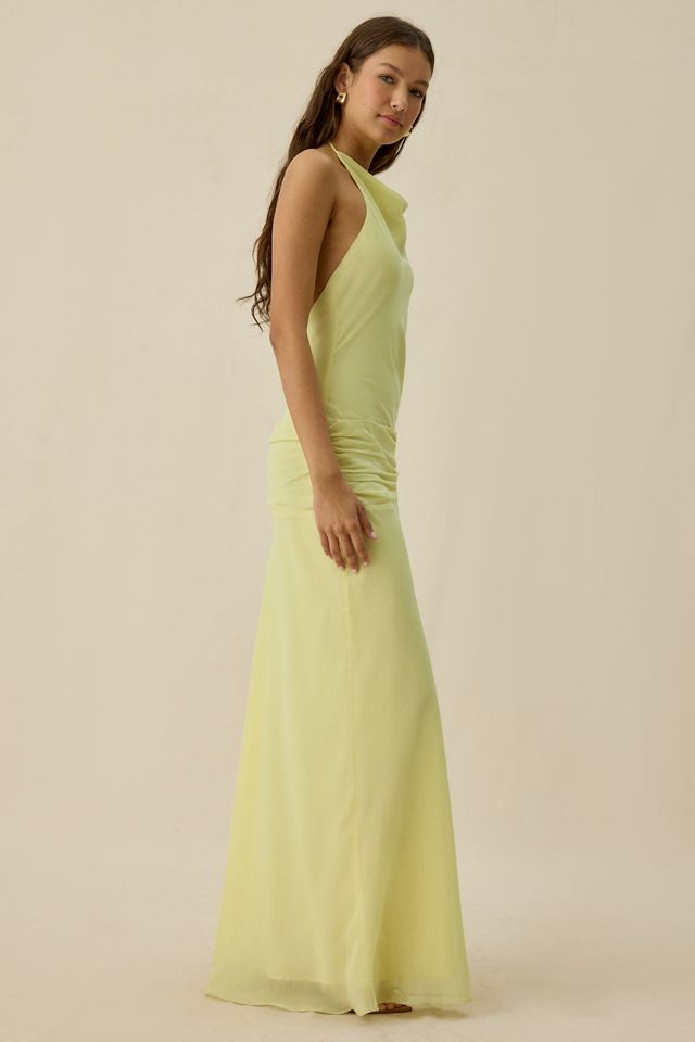 NIA Giulia Sleeveless High Neck Halter Maxi Dress #2