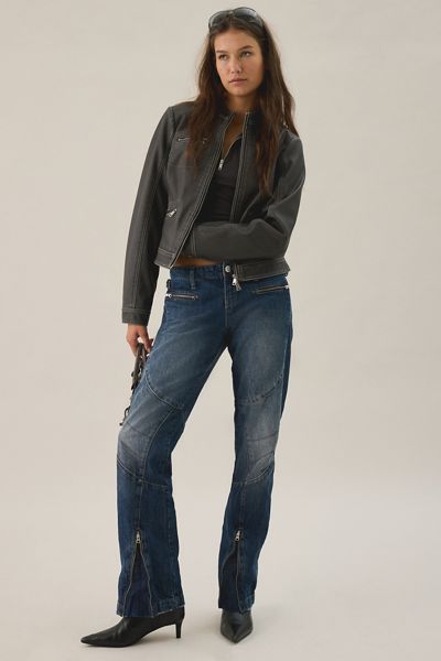 BDG Gigi Motocross Low-Rise Slim Jeans