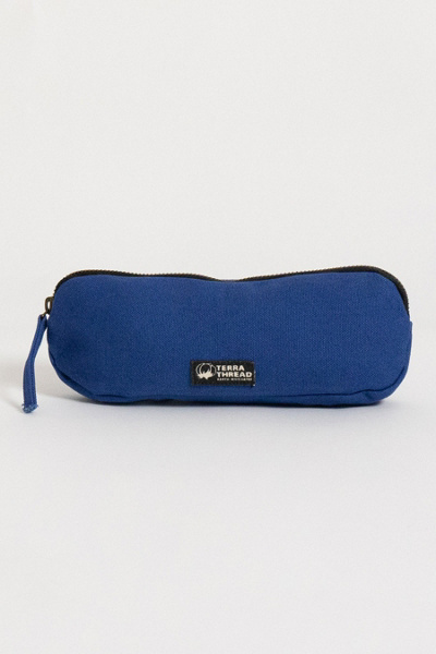 Terra Thread Organic Cotton Pencil Bag In Tidal Blue At Urban Outfitters