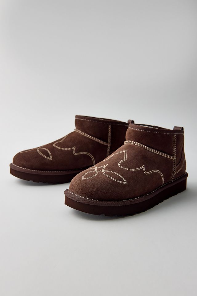 UGG Women's Classic Ultra Mini Western Embroidered Boots #1